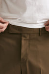 pantalone edge-rebel in lana stretch cammello men Pt torino - 5