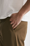 pantalone edge-rebel in lana stretch cammello men Pt torino - 6