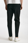 pantalone edge-rebel in cotone e lino nero men Pt torino - 3
