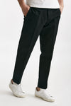 pantalone edge-rebel in cotone e lino nero men Pt torino - 4