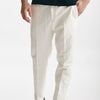 pantalone edge-rebel in cotone e lino bianco men Pt torino - 8
