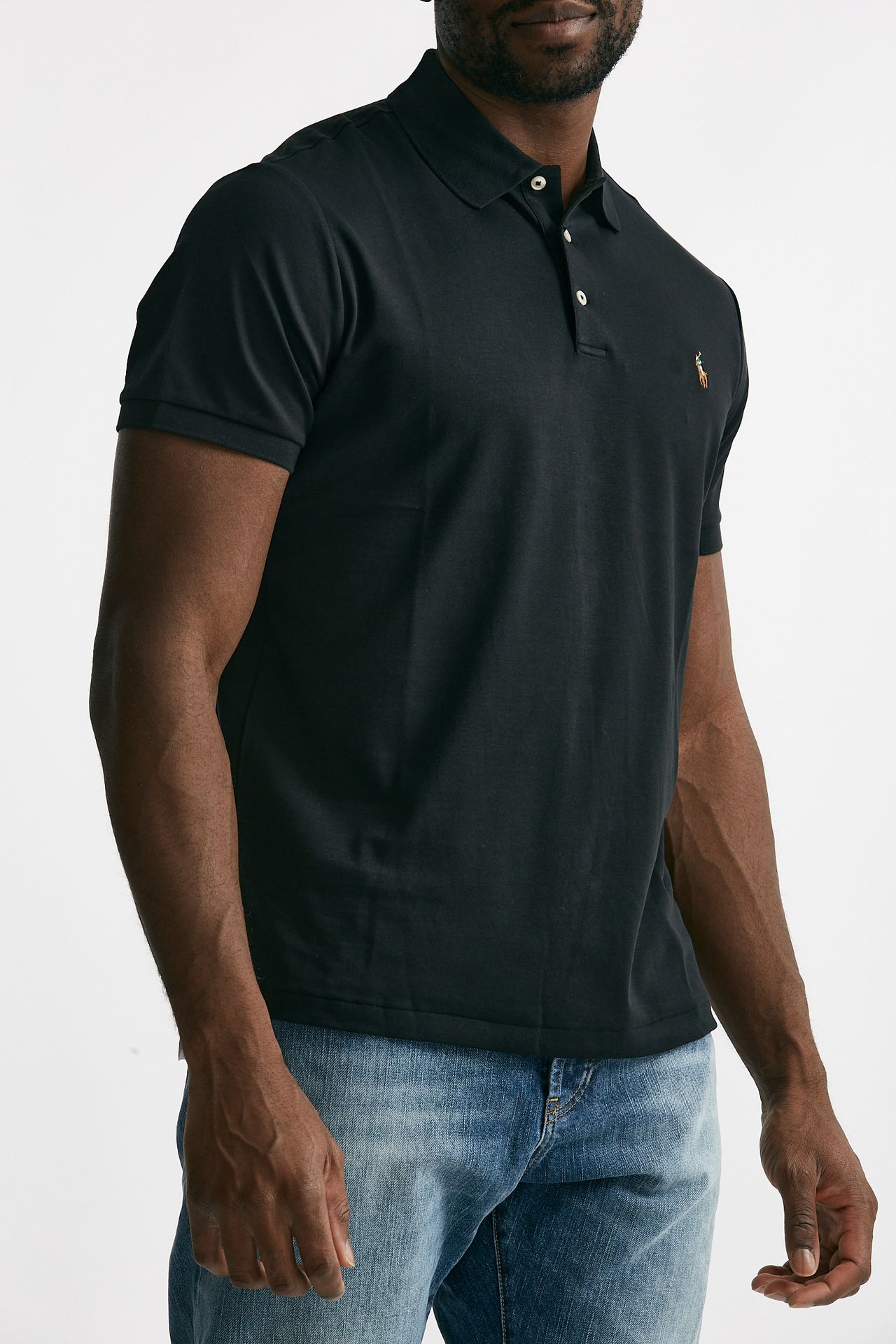 polo in cotone custom slim-fit nero men Polo ralph lauren - 4