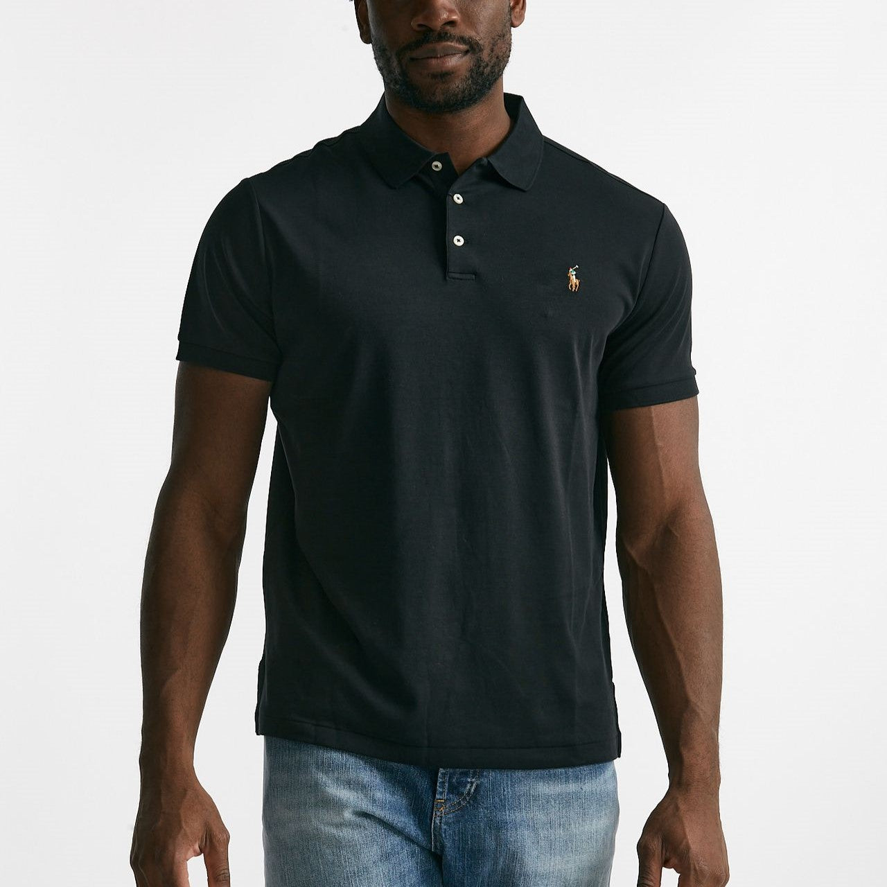 polo in cotone custom slim-fit nero men Polo ralph lauren - 6