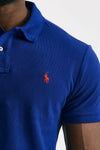 polo in cotone slim-fit blu elettrico men Polo ralph lauren - 5
