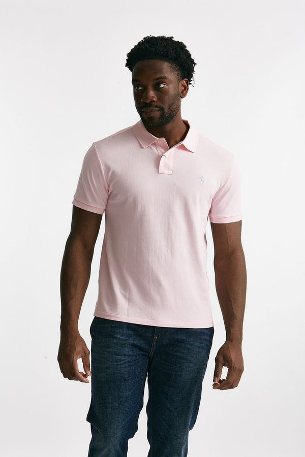 polo in cotone piquet rosa men Polo ralph lauren
