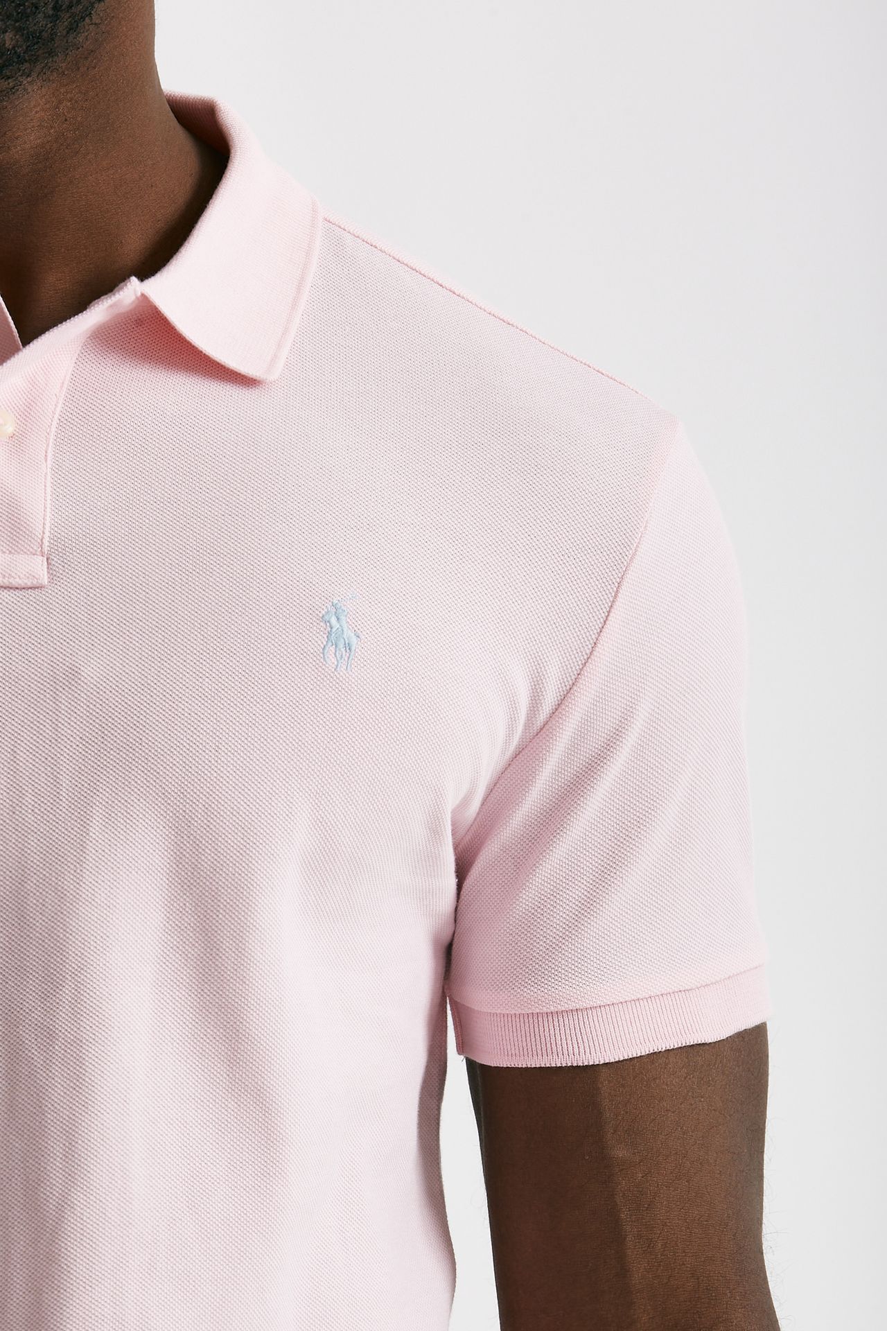 polo in cotone piquet rosa men Polo ralph lauren - 5
