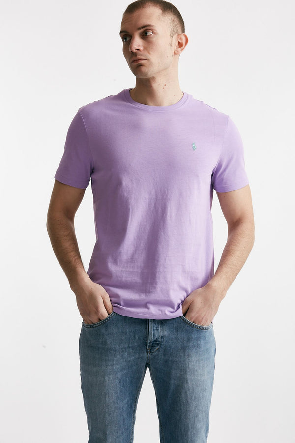 t-shirt in cotone lilla men Polo ralph lauren