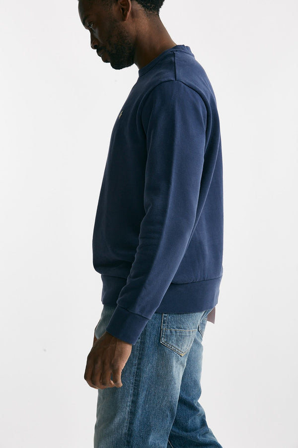felpa in cotone lavato blu men Polo ralph lauren