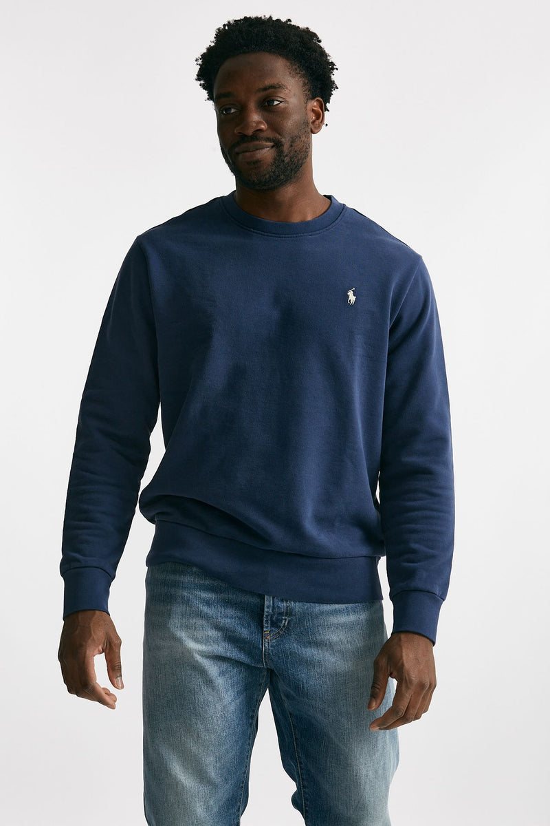 felpa in cotone lavato blu men Polo ralph lauren - 1