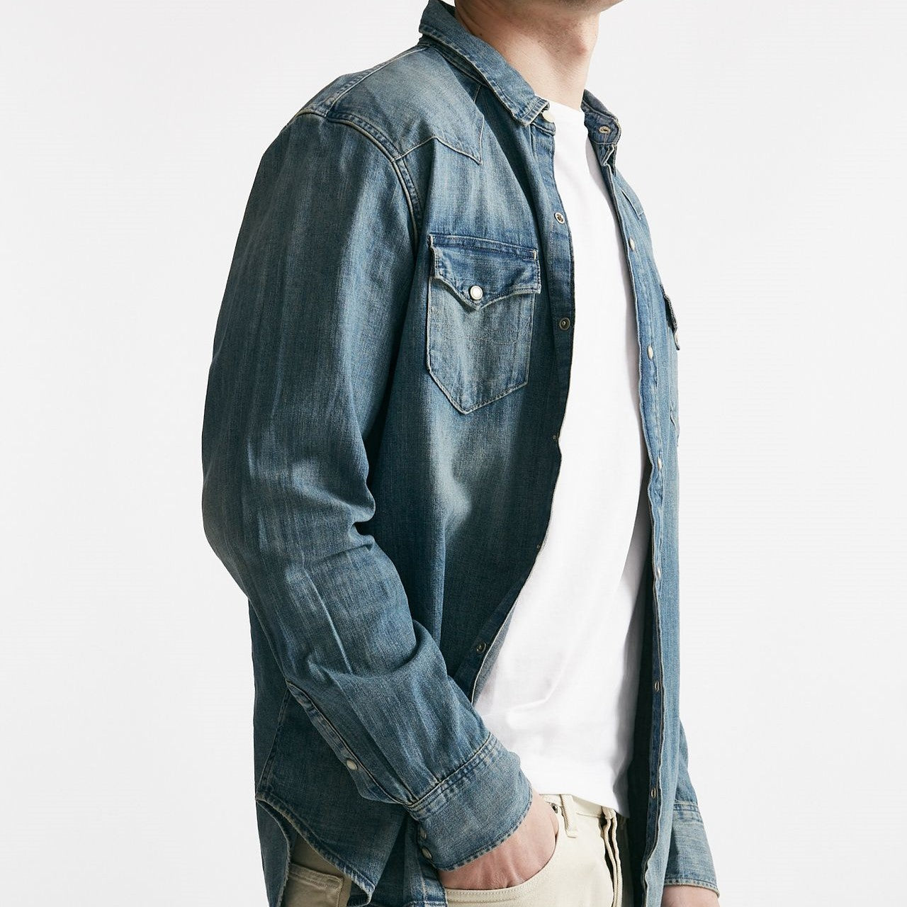 camicia in cotone denim chiaro men Polo ralph lauren - 7