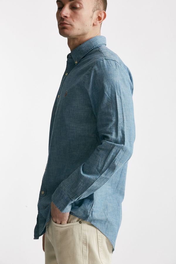 camicia in cotone chambray denim men Polo ralph lauren