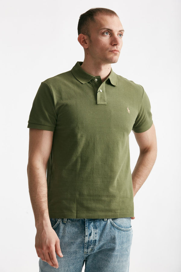 polo in cotone piquet militare women Polo ralph lauren