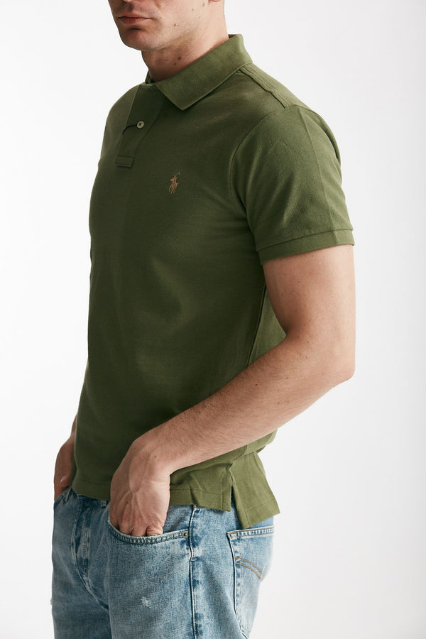 polo in cotone piquet militare women Polo ralph lauren