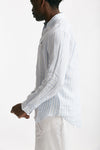 camicia in lino rigato bianco e azzurro women Polo ralph lauren - 2