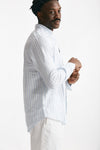 camicia in lino rigato bianco e azzurro women Polo ralph lauren - 4
