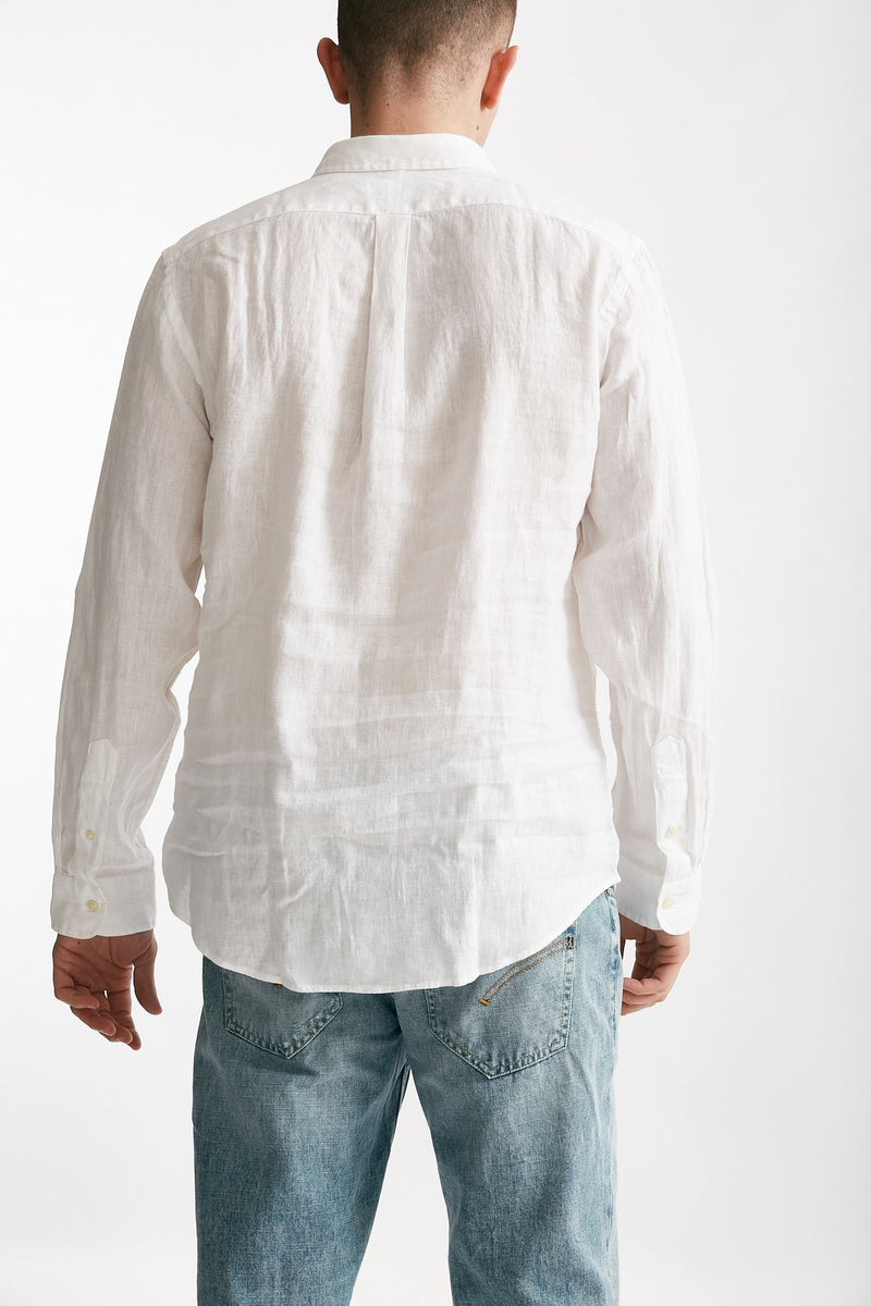 camicia in lino bianco men Polo ralph lauren - 3