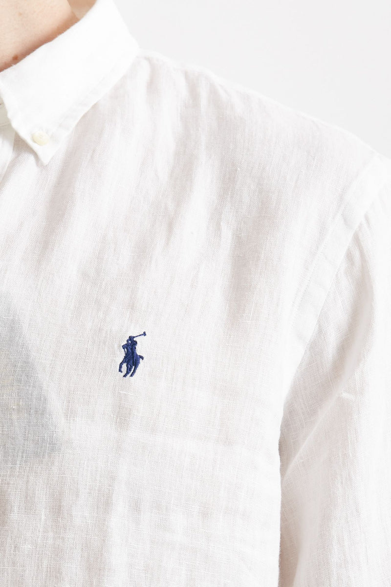 camicia in lino bianco men Polo ralph lauren - 5