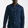 camicia in lino blu men Polo ralph lauren - 6