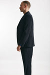 abito monopetto blu lana stretch men Santaniello - 3