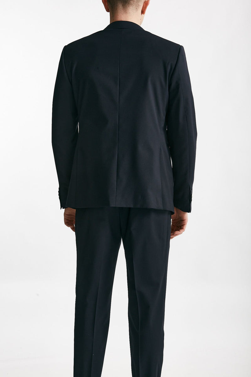 abito monopetto blu lana stretch men Santaniello - 4