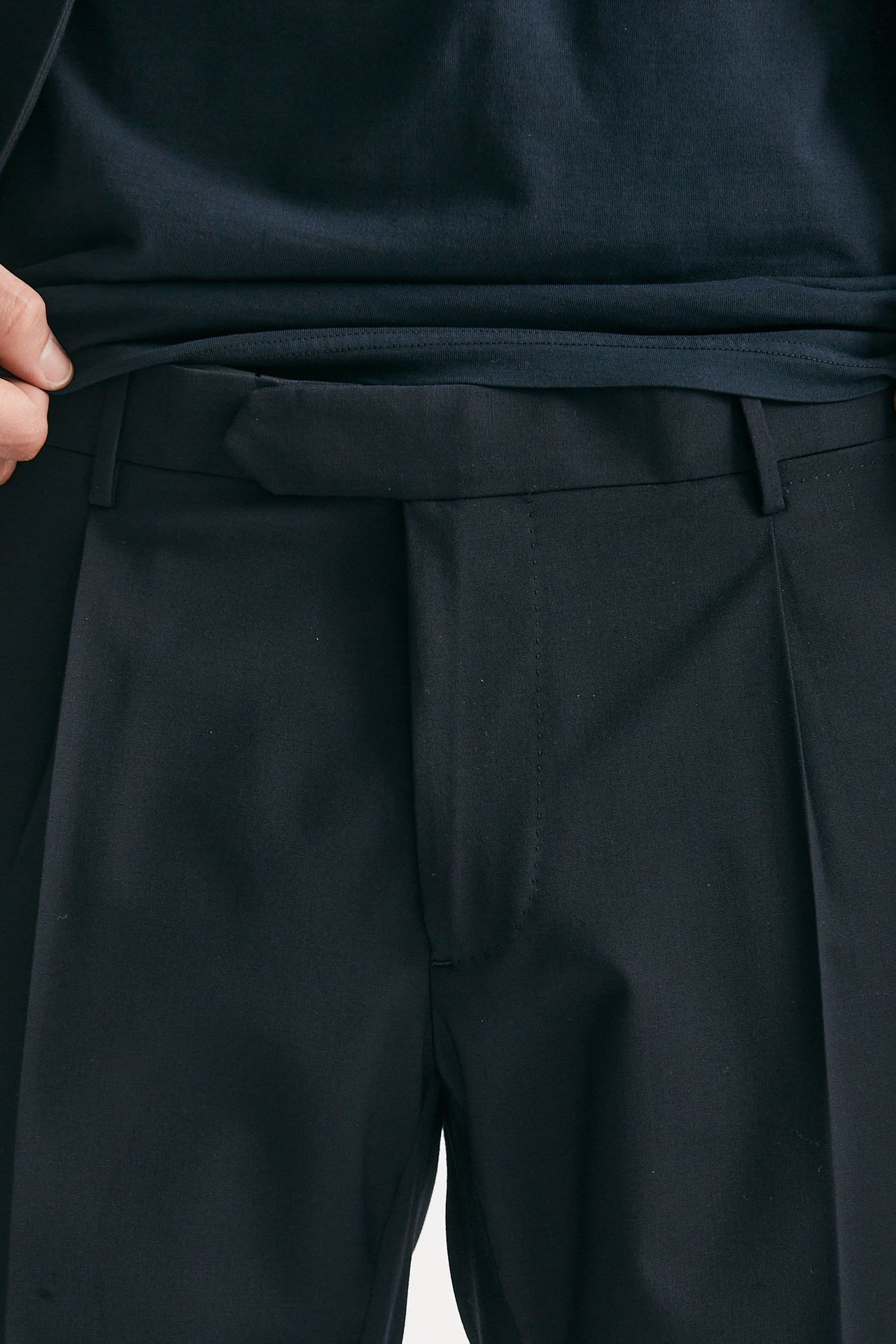 abito monopetto blu lana stretch men Santaniello - 8