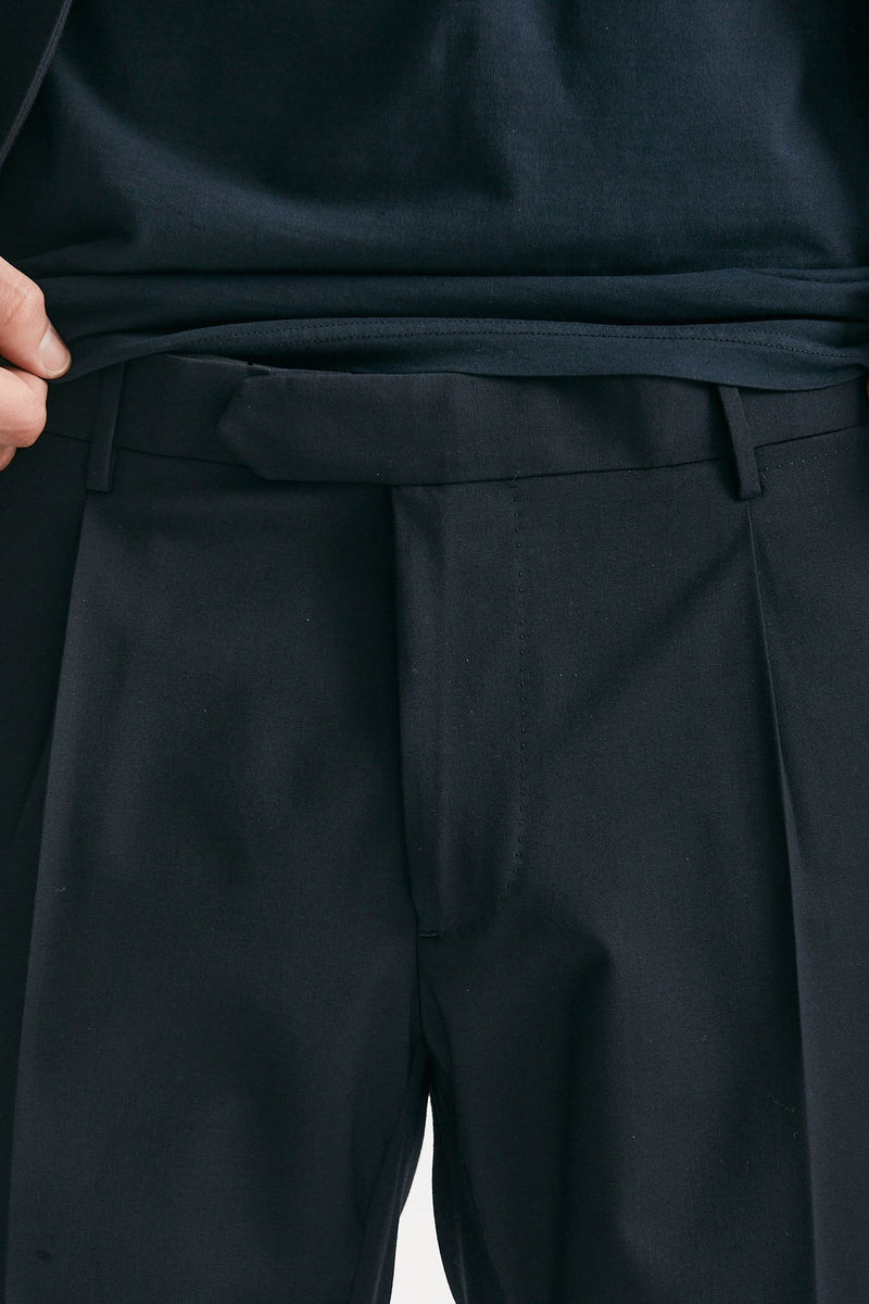 abito monopetto blu lana stretch men Santaniello - 8