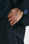 abito monopetto blu lana stretch men Santaniello - 9