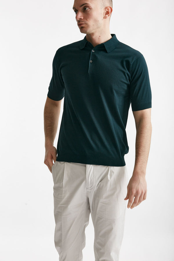 polo reid in cotone sea island verdone men John smedley