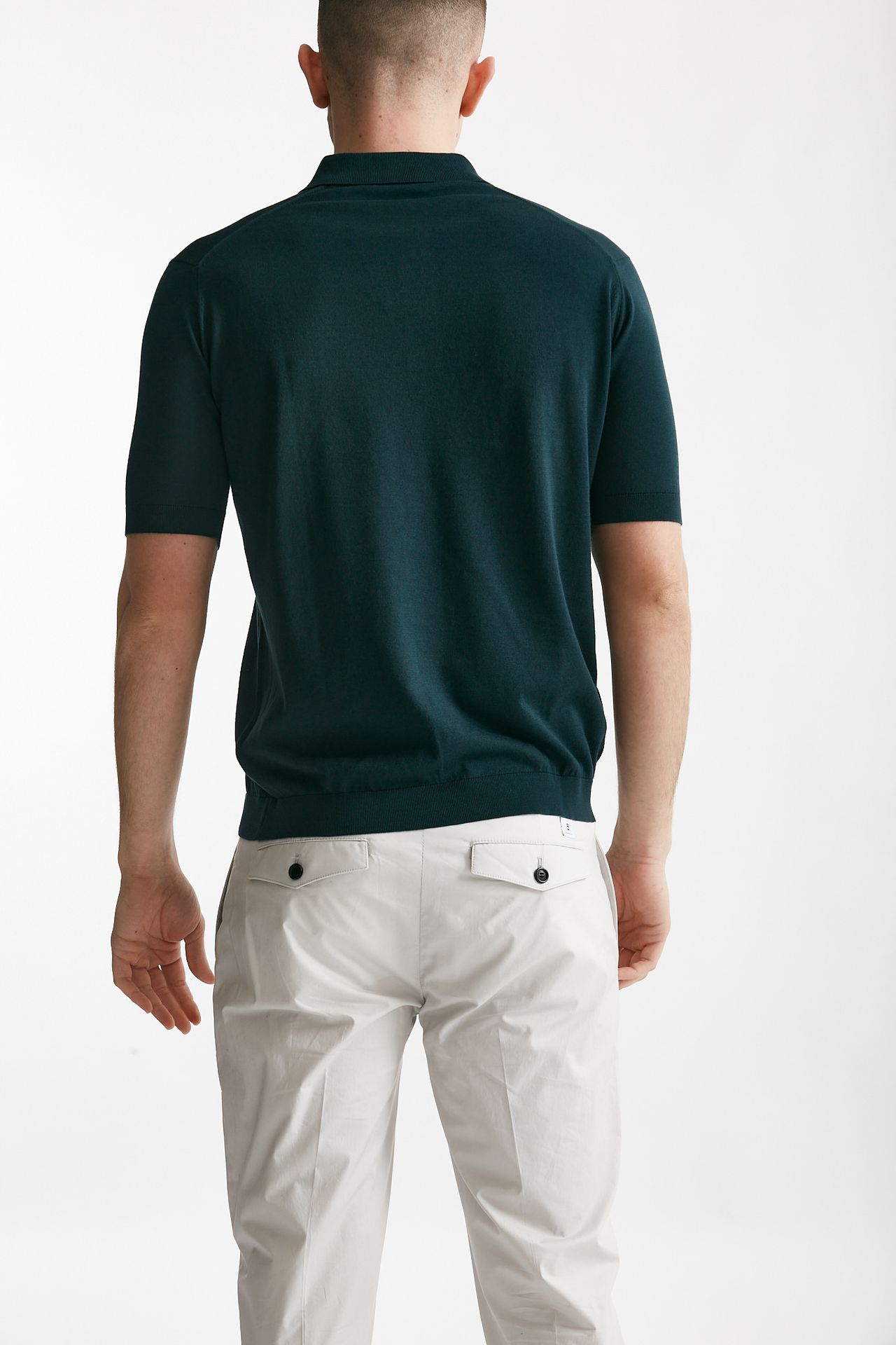 polo reid in cotone sea island verdone men John smedley - 3