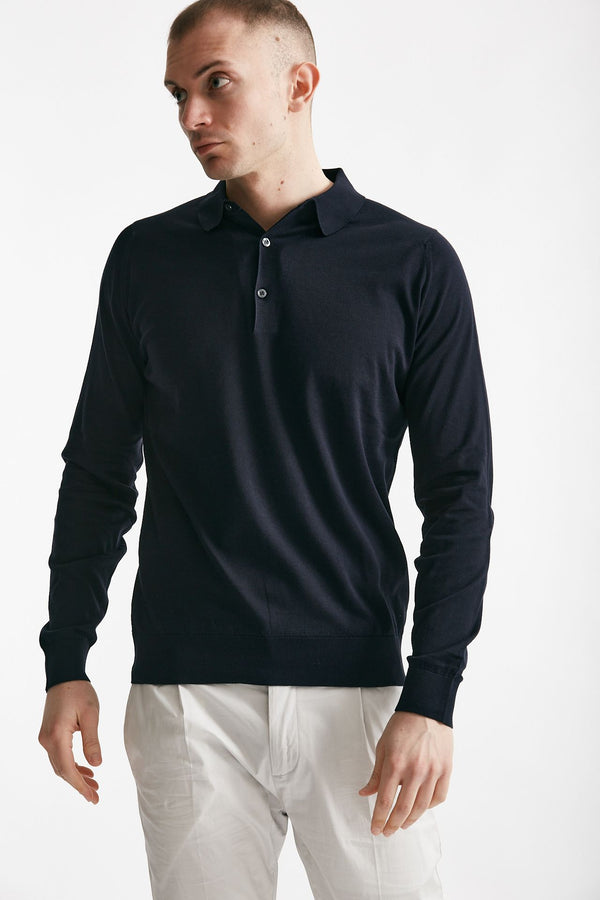 polo bradwell in cotone sea island blu men John smedley