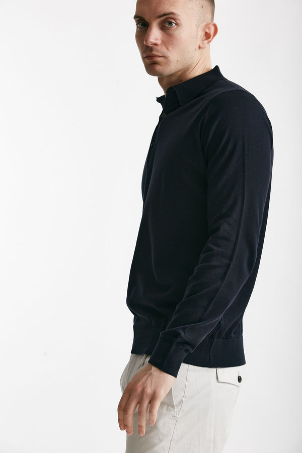 polo bradwell in cotone sea island blu men John smedley