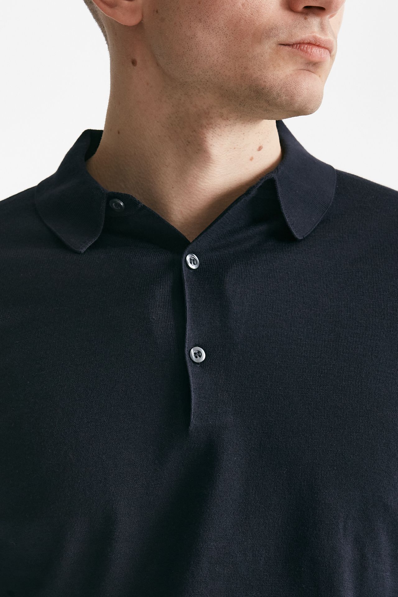 polo bradwell in cotone sea island blu men John smedley - 5