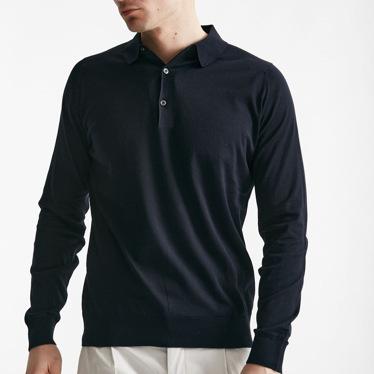 polo bradwell in cotone sea island blu men John smedley - 6