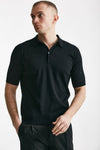 polo reid in cotone sea island nero men John smedley - 1