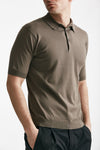 polo in cotone sea island fango reid men John smedley - 4