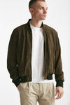 bomber emanuele in camoscio verde men Stewart - 1