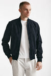 bomber emanuele in camoscio blu men Stewart - 1