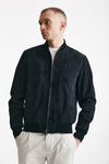 bomber emanuele in camoscio blu men Stewart - 6