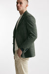 giacca monopetto montecarlo lino/cotone verde men Tagliatore - 2