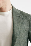 giacca monopetto montecarlo lino/cotone verde men Tagliatore - 6