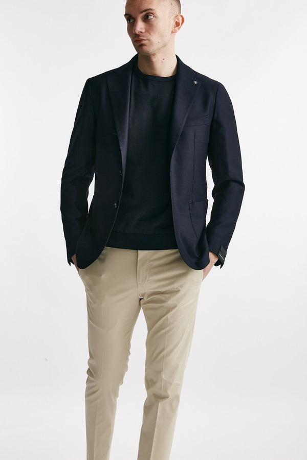 giacca montecarlo blu in lana men Tagliatore