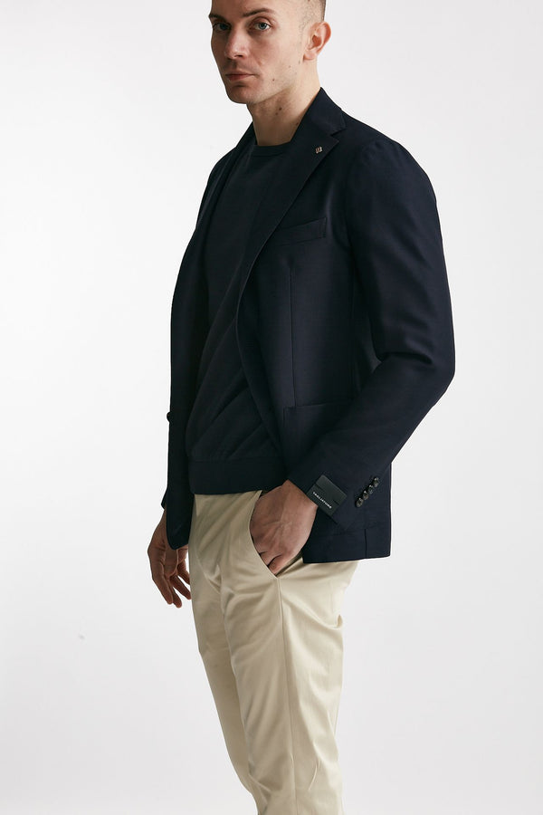 giacca montecarlo blu in lana men Tagliatore