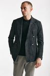 giacca doppiopetto montecarlo in denim nero men Tagliatore - 1