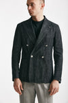 giacca doppiopetto montecarlo in denim nero men Tagliatore - 5