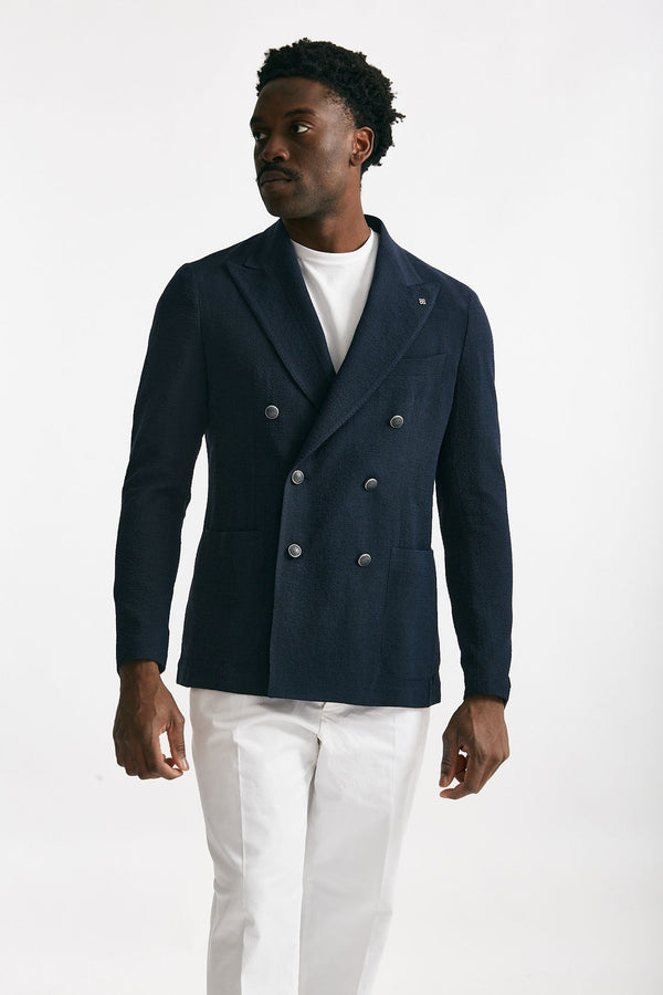 giacca doppiopetto montecarlo blu men Tagliatore