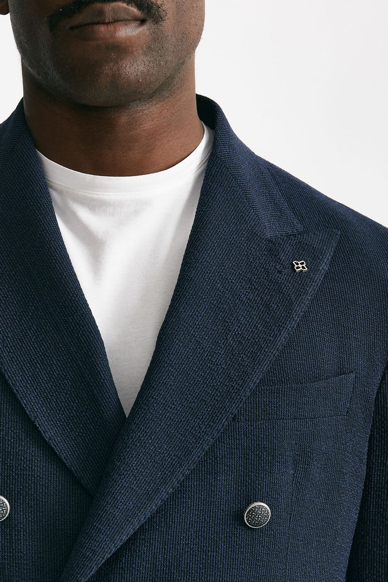 giacca doppiopetto montecarlo blu men Tagliatore - 5