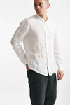 camicia in lino bianco men Transit uomo - 4