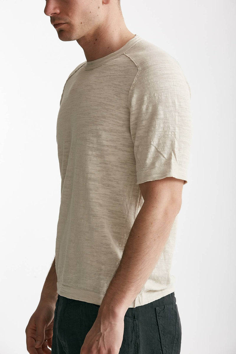 t shirt in cotone beige men Transit uomo - 2