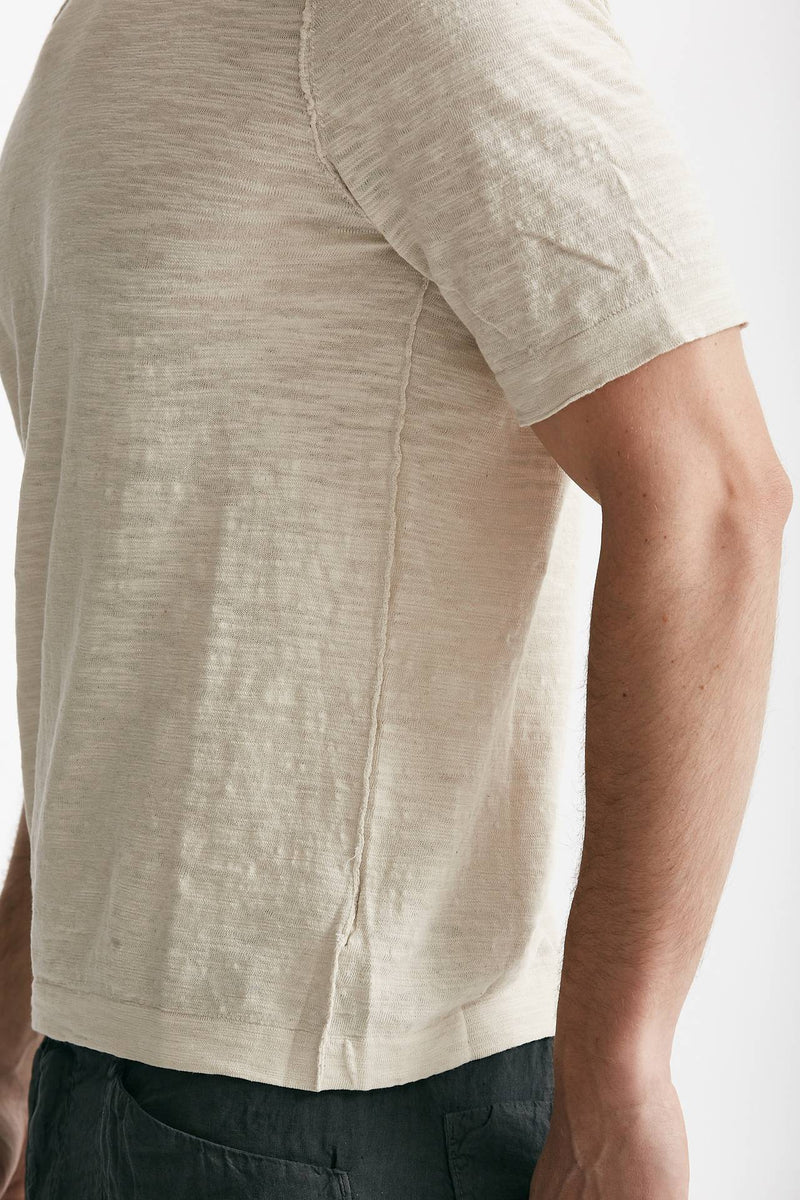 t shirt in cotone beige men Transit uomo - 6