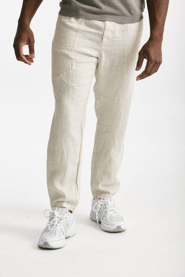 pantalone in lino beige men Transit uomo
